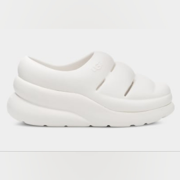 Ugg Women White Sport Yeah Platform Water-Resistant Comfort Clogs Size 9 - Picture 5 of 7